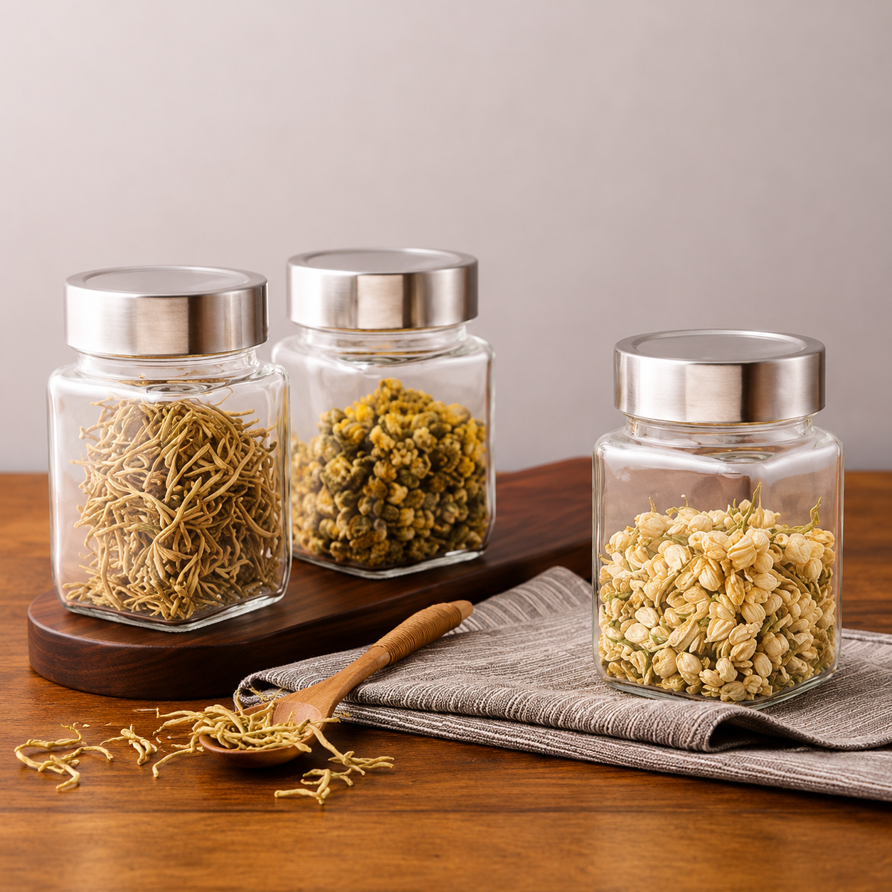 Storepheus™ ClearSeal 300ML Glass Jar Set of 6