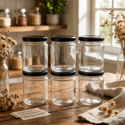 Storepheus™ MiniSeal 200ML Glass Jar Set of 6