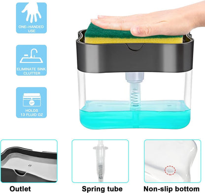 Storepheus™ CleanFlow 2-in-1 Soap Dispenser