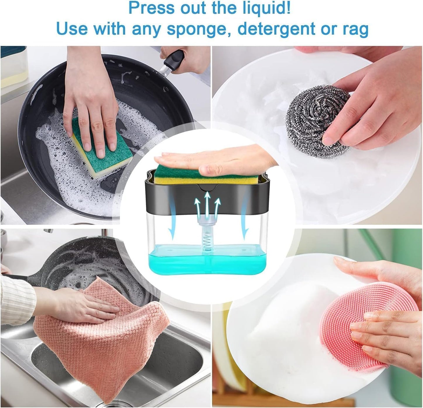 Storepheus™ CleanFlow 2-in-1 Soap Dispenser