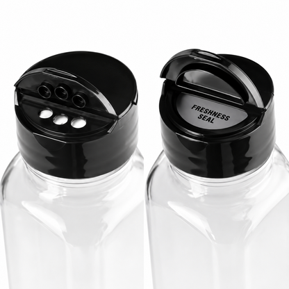 Storepheus™ KitchenPour 2×500ML Oil Bottle + 2 Oil Brush + 4 Spice Jar Set