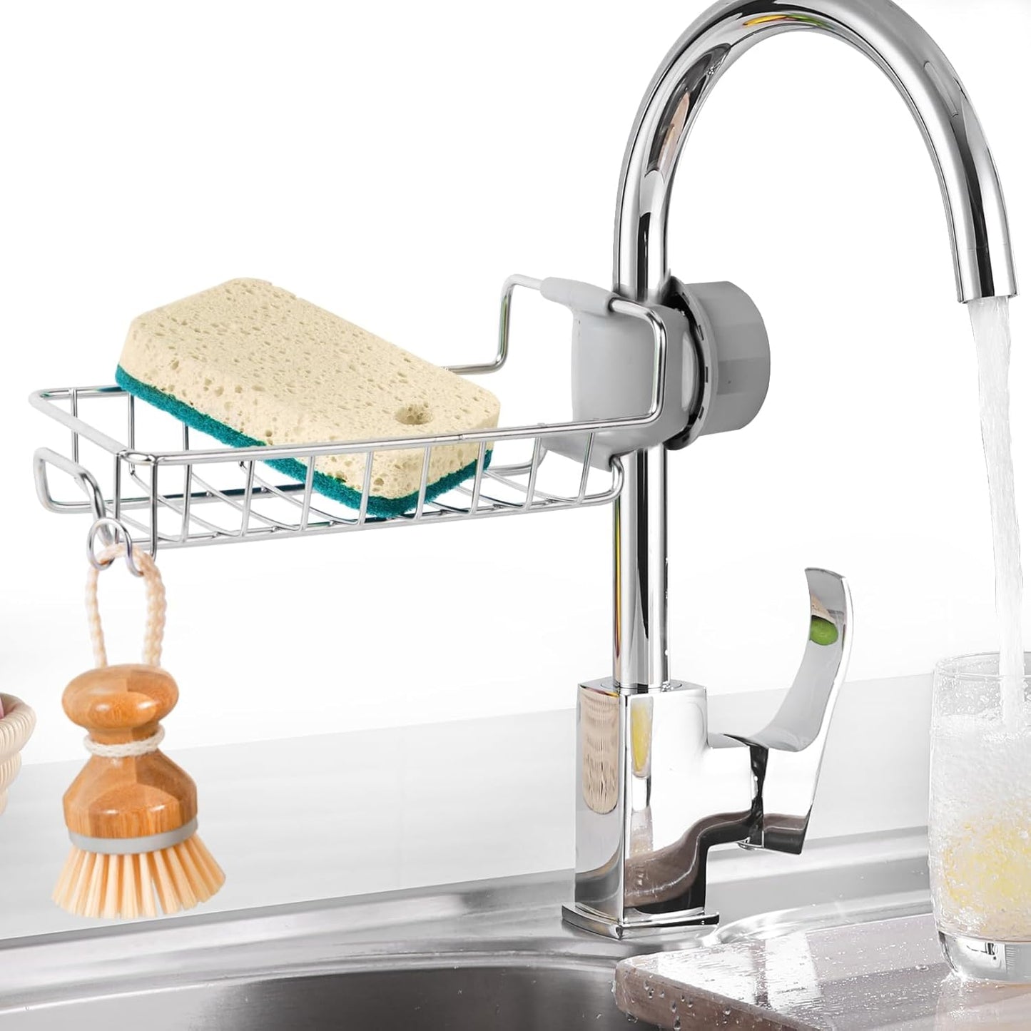 Storepheus™ SinkMate Over-Faucet Sponge Holder