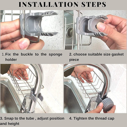 Storepheus™ SinkMate Over-Faucet Sponge Holder