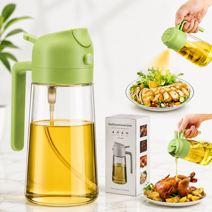 Storepheus™ MistPour 500ML 2-in-1 Oil Sprayer Glass Bottle