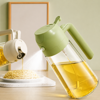 Storepheus™ MistPour 500ML 2-in-1 Oil Sprayer Glass Bottle