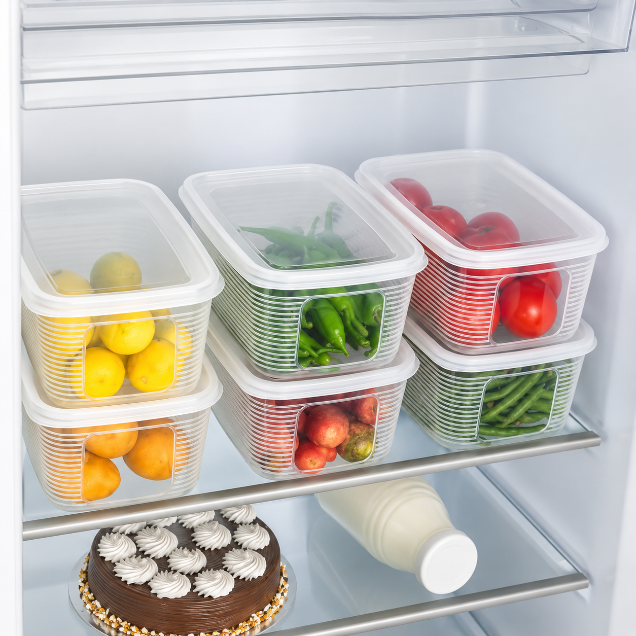 Storepheus™ FreshMax Fridge Storage Set (Pack of 6)